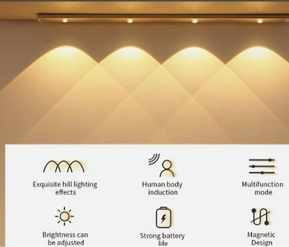 This LED PIR motion sensor cabinet light is ultra thin and wireless, making it a convenient and stylish addition to your home. With its USB rechargeable feature, you can easily keep this light charged and ready for use. It's perfect for illuminating cabinets, closets, and other dark spaces without the hassle of wiring. Enjoy a bright and modern solution to your lighting needs.